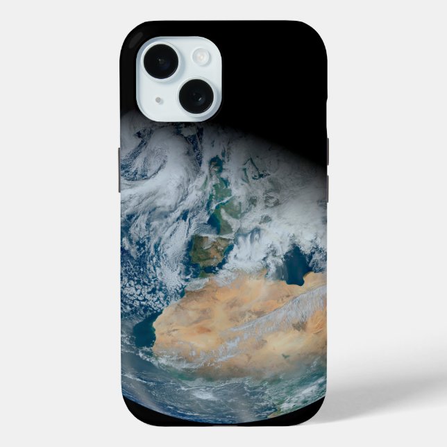 Earth Showing North Africa And Southwestern Europe Case-Mate iPhone Case (Back)