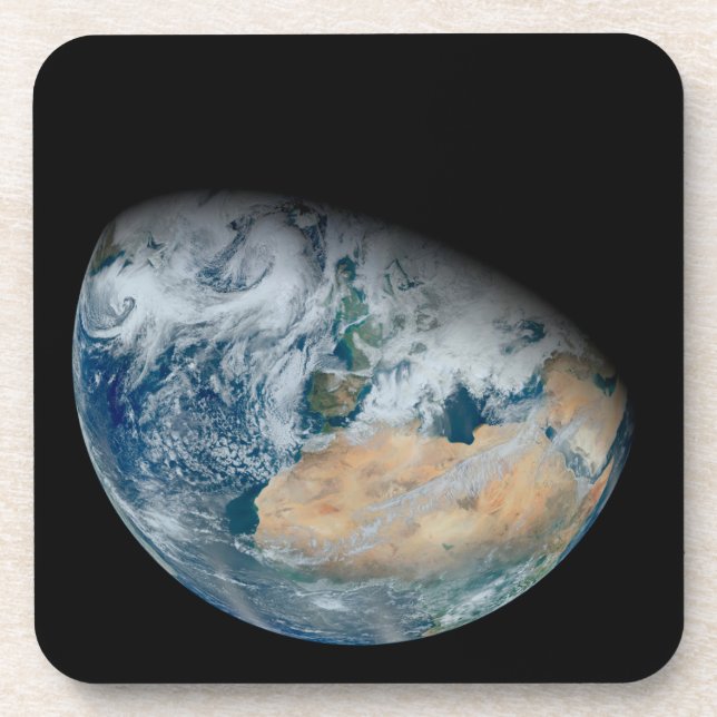 Earth Showing North Africa And Southwestern Europe Coaster (Front)