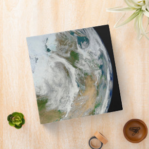 Earth Showing The Arctic, Europe And Asia. Binder