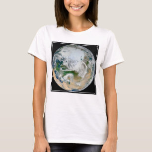 Earth Showing The Arctic, Europe And Asia. T-Shirt