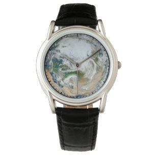 Earth Showing The Arctic, Europe And Asia. Watch