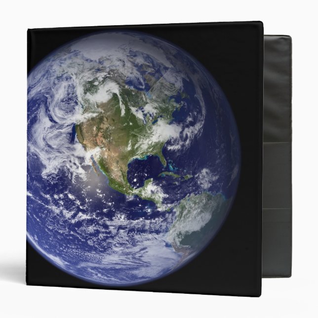 Earth showing the western hemisphere binder (Front/Inside)