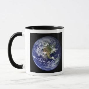 Earth showing the western hemisphere mug
