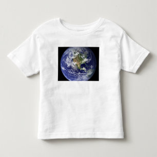 Earth showing the western hemisphere toddler t-shirt