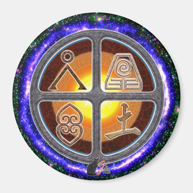 Earth Signs Magnet (Front)