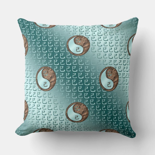 Earth Snake Throw Pillow (Front)