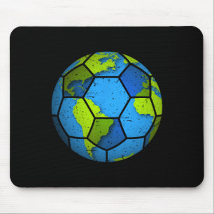 Earth Soccer Ll. Earth Day Favours. Funny Earth Da Mouse Pad