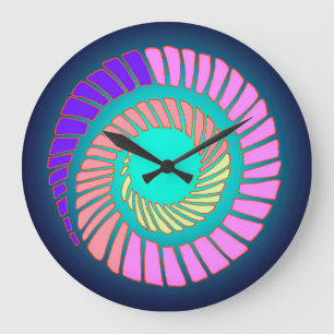 Earth Spiral Wall Clock