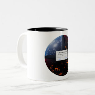 Earth Storage Almost Full Two-Tone Coffee Mug