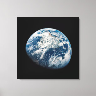 Earth Taken From The Aollo 8 Spacecraft. Canvas Print
