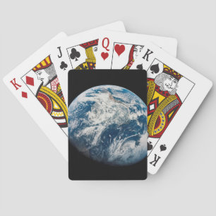 Earth Taken From The Aollo 8 Spacecraft. Playing Cards