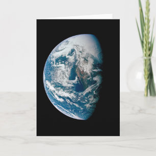 Earth Taken From The Apollo 13 Spacecraft. Card