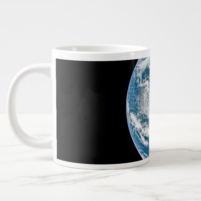 Earth Taken From The Apollo 13 Spacecraft. Large Coffee Mug (Left)