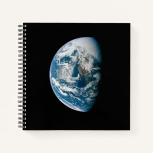 Earth Taken From The Apollo 13 Spacecraft. Notebook