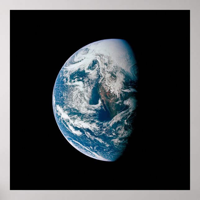 Earth Taken From The Apollo 13 Spacecraft. Poster (Front)
