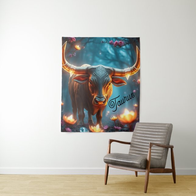 Earth Taurus Wall Tapestry (In Situ)