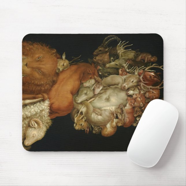 Earth, Terra, 1570 by Giuseppe Arcimboldo Mouse Pad (With Mouse)