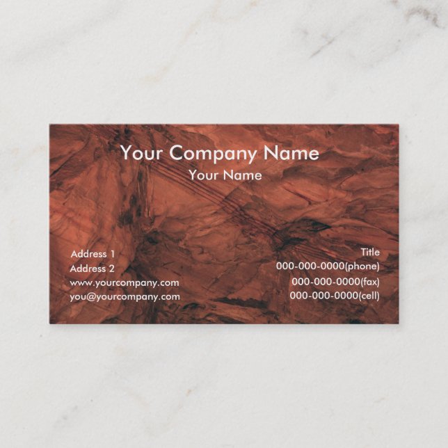 Earth Texture Business Cards (Front)