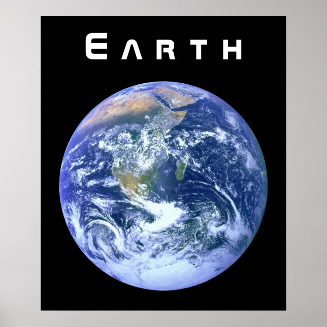 Earth - The Blue Marble Poster (Front)