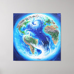 Earth, the blue planet poster canvas print