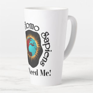 Earth To Homo Sapiens Earth Day Quote Latte Mug