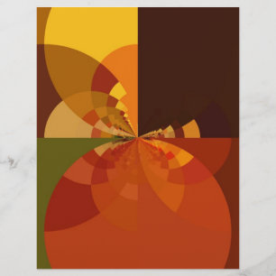 Earth Tone Abstract Colour Art Print Design Letterhead
