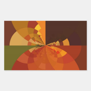 Earth Tone Abstract Colour Art Print Design Sticker