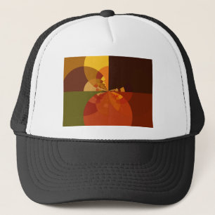 Earth Tone Abstract Colour Art Print Design Trucker Hat