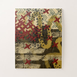 earth tone abstract jigsaw puzzle