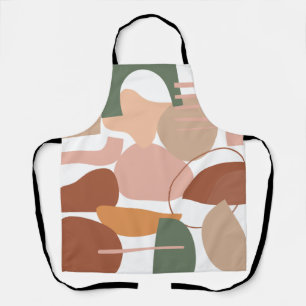 Earth Tone Abstract Pattern Apron