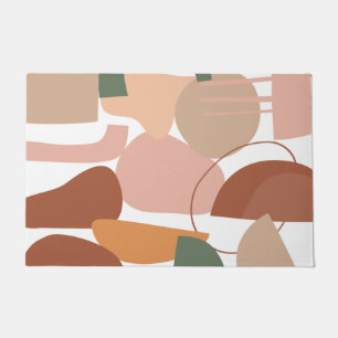 Earth Tone Abstract Pattern Doormat