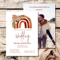 Earth Tone Boho Rainbow Tropical Wedding Photo