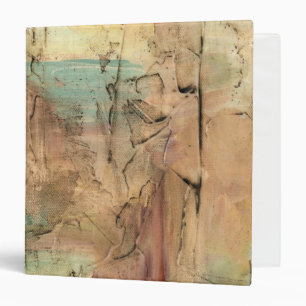 Earth Tone Painting with Cracked Surface Binder