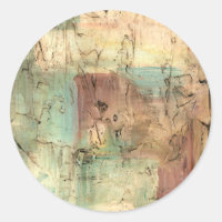 Earth Tone Painting with Cracked Surface