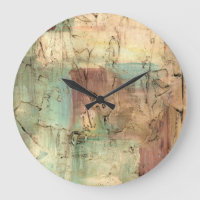 Earth Tone Painting with Cracked Surface