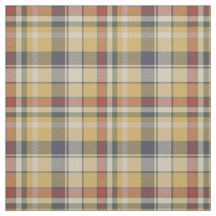 Earth Tone Plaid Fabric
