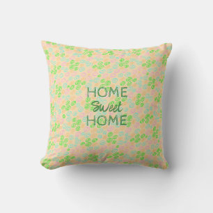 Earth Tone Swirl Pattern Throw Pillow