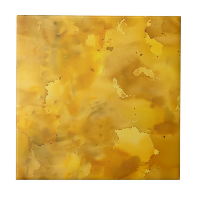 Earth Tone Watercolor Pattern Tile (Front)