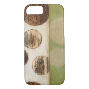 Earth Tone Wood Panel Painting with Circles Case-Mate iPhone Case