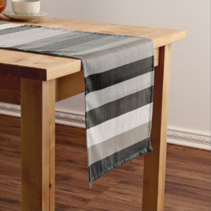 Earth Toned Stripes Short Table Runner