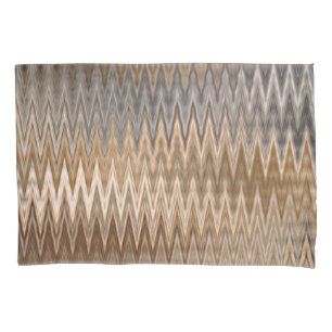 Earth Toned Wavy Pattern Pillowcase