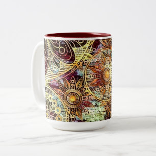Earth Tones 15 oz Two-Tone Mug