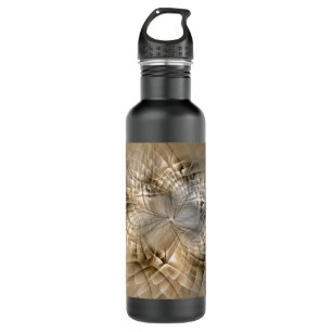 Earth Tones Abstract Modern Fractal Art Texture 710 Ml Water Bottle
