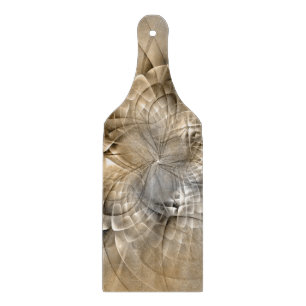 Earth Tones Abstract Modern Fractal Art Texture Cutting Board