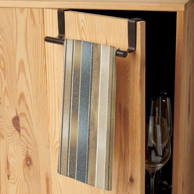 Earth Tones Christmas Fa La La Pattern#27 ID1009 Kitchen Towel (Thirds Fold)