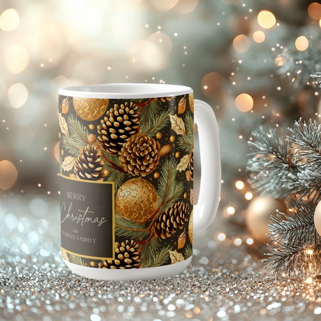 Earth Tones Christmas Pattern#29 ID1009 Coffee Mug (Creator Uploaded)