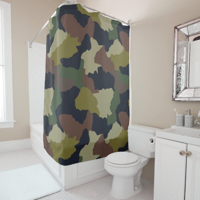 Earth Tones Green Brown Camouflage (In Situ)