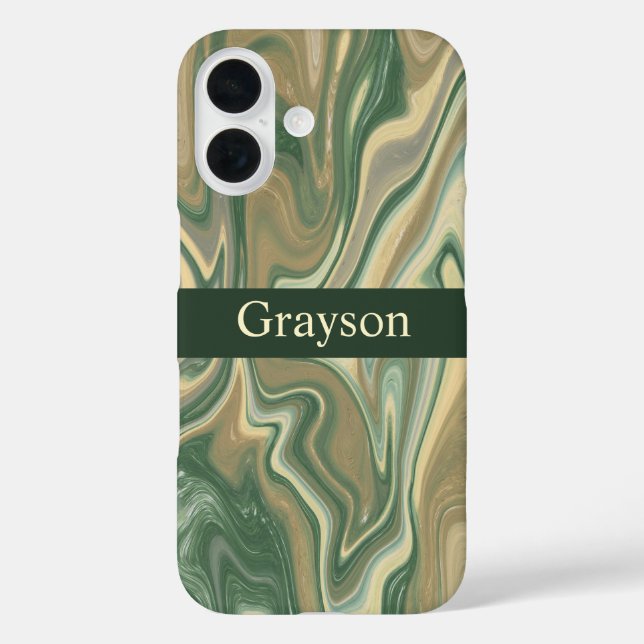 Earth Tones Marble Abstract Case-Mate iPhone Case (Back)