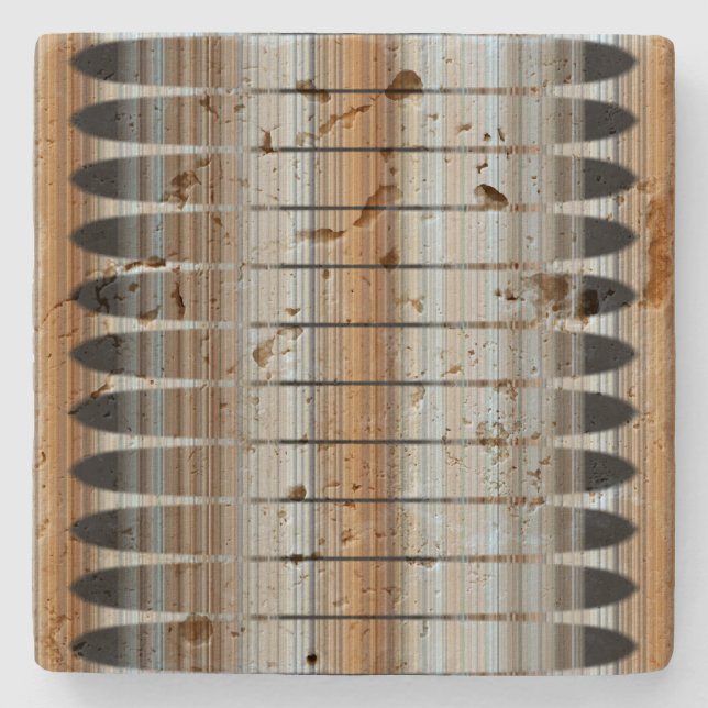 Earth Tones Peruvian Array Stone Coaster (Front)