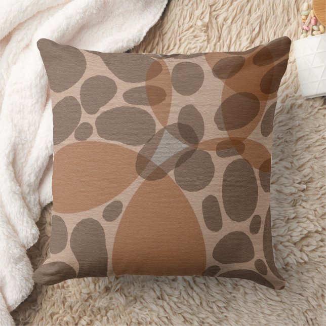 Earth Tones Throw Pillow (Blanket)